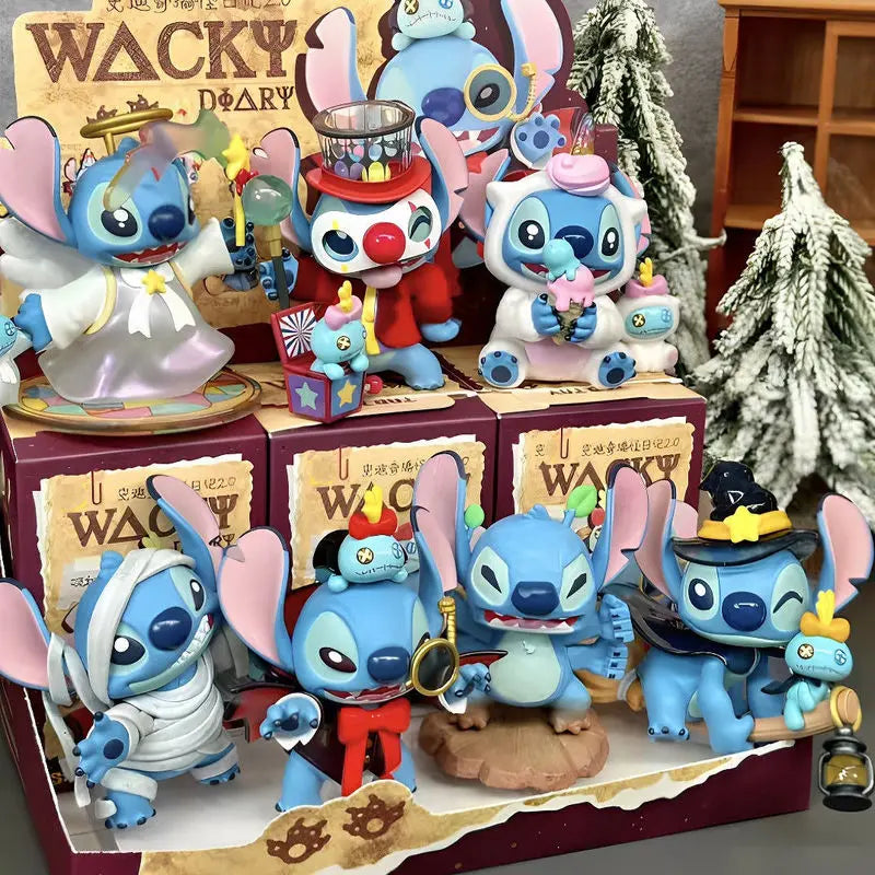 2025 New Stitch Funny Diary 2.0 Blind Box Figure Stich Peripheral Trendy Toys Dolls Desktop Ornaments for Girls Holiday Gifts