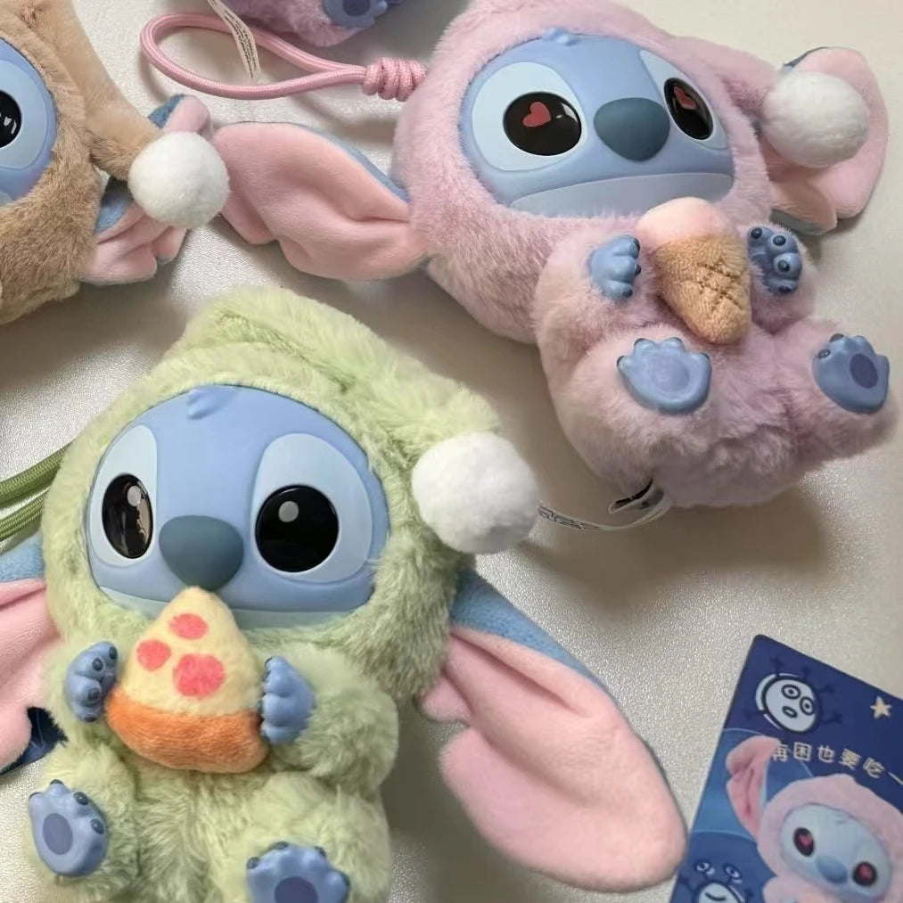 Stitch Eat Something before Sleep Series Blind Box Toy Mystery Box Anime Figure Stitch Doll Pendant Ornaments Kid Christmas Gift
