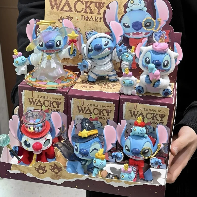 2025 New Stitch Funny Diary 2.0 Blind Box Figure Stich Peripheral Trendy Toys Dolls Desktop Ornaments for Girls Holiday Gifts